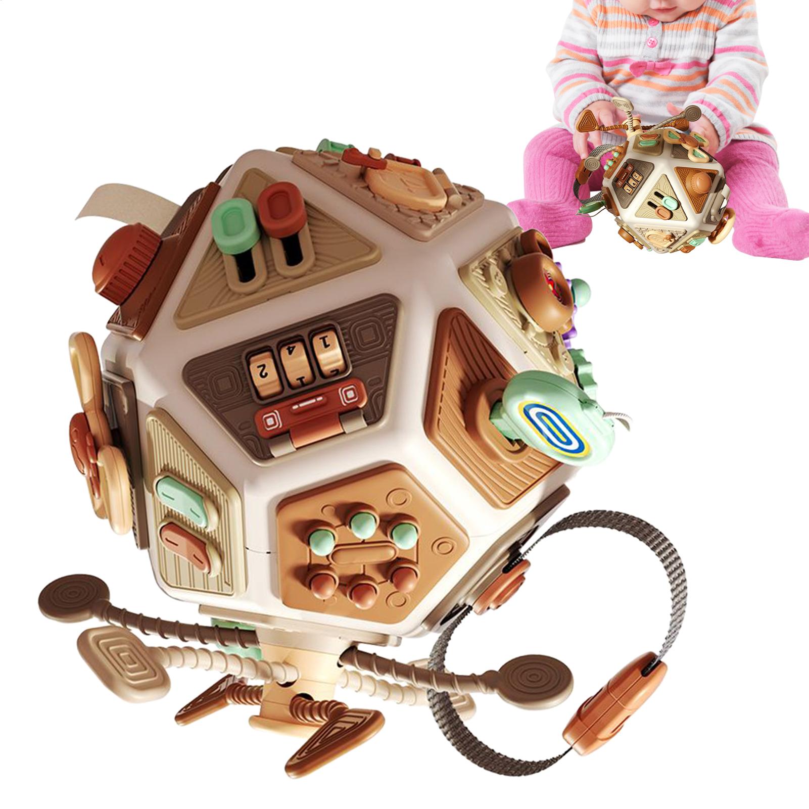 Kids Education Activities - Toddlers Sensory Activity Cube with Fine