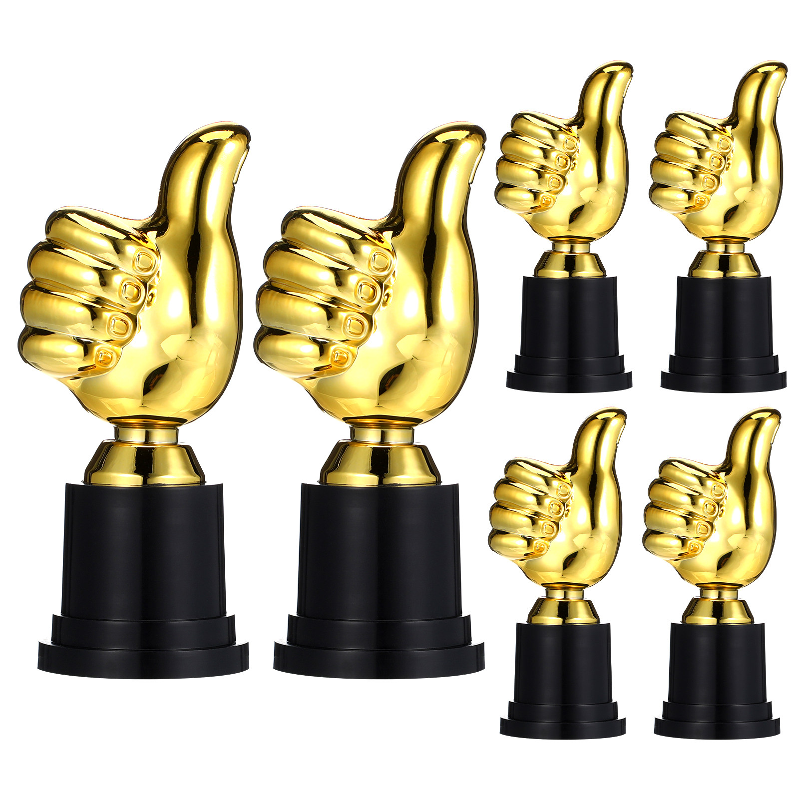 6pcs Thumb-Shaped Award Trophy - Kids Education Motivation ulasan dan harga