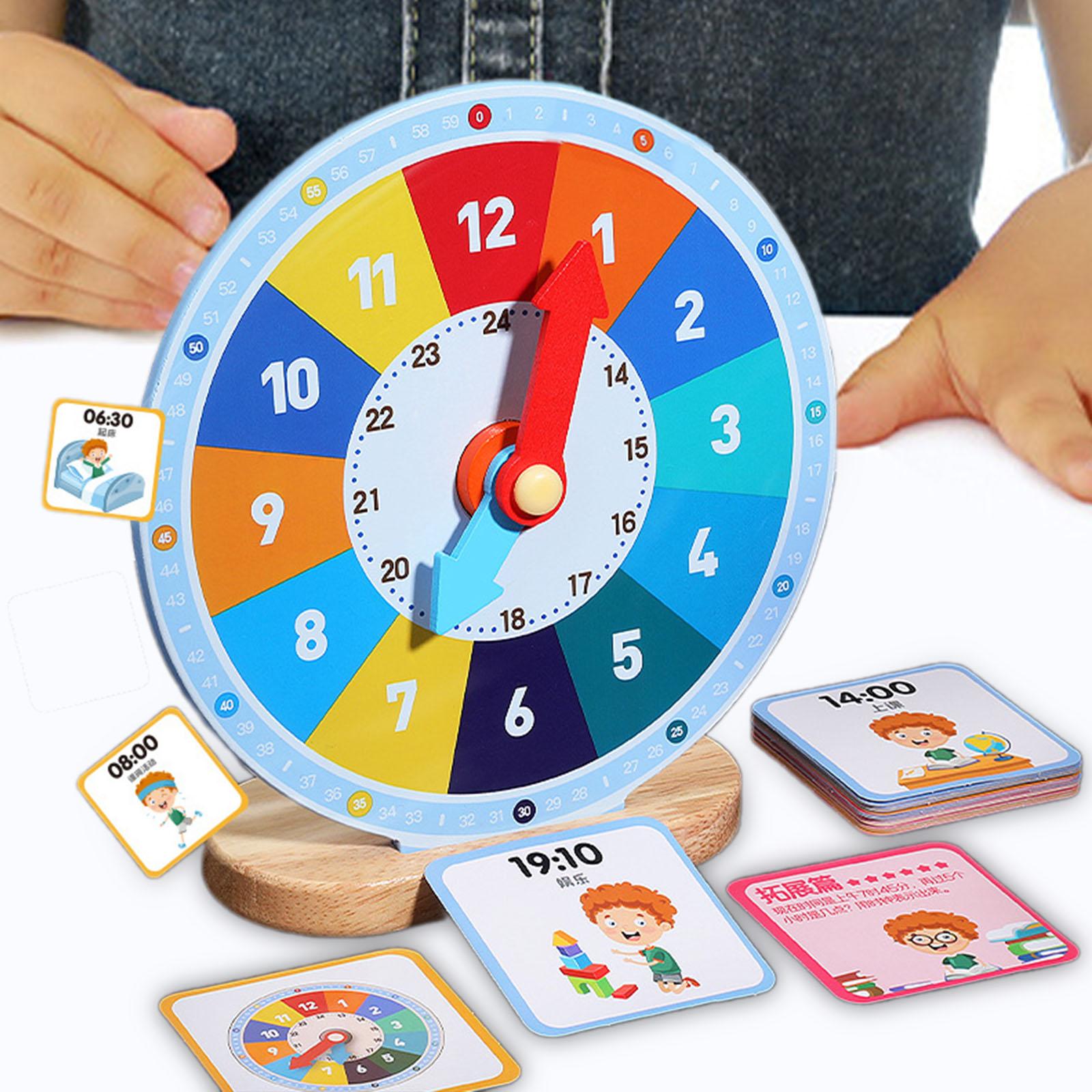Wooden Education Clock Learnin - Kids Education Number ulasan dan harga