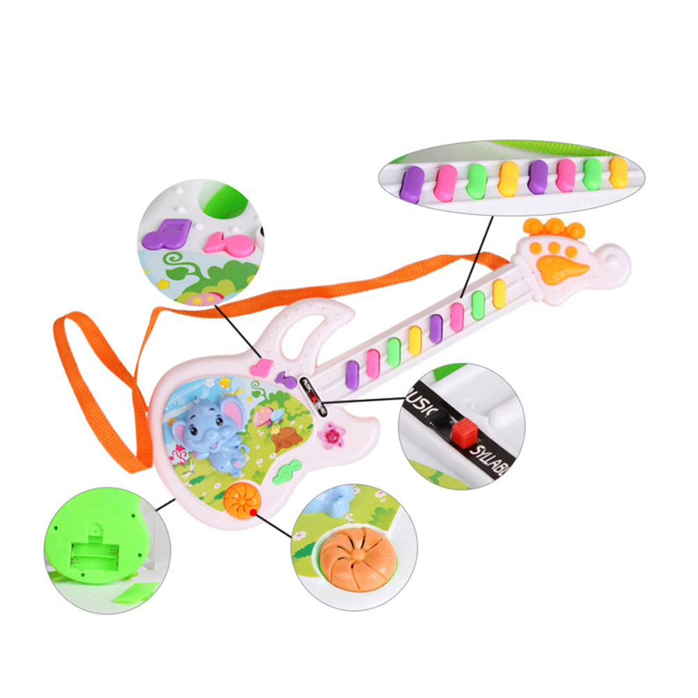 8 Keys Cartoon Electronic Guit - Kids Education Rhymes ulasan dan harga