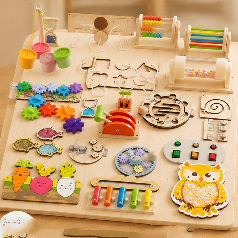 Premium Montessori Busy Board  - Kids Education Activities ulasan dan harga
