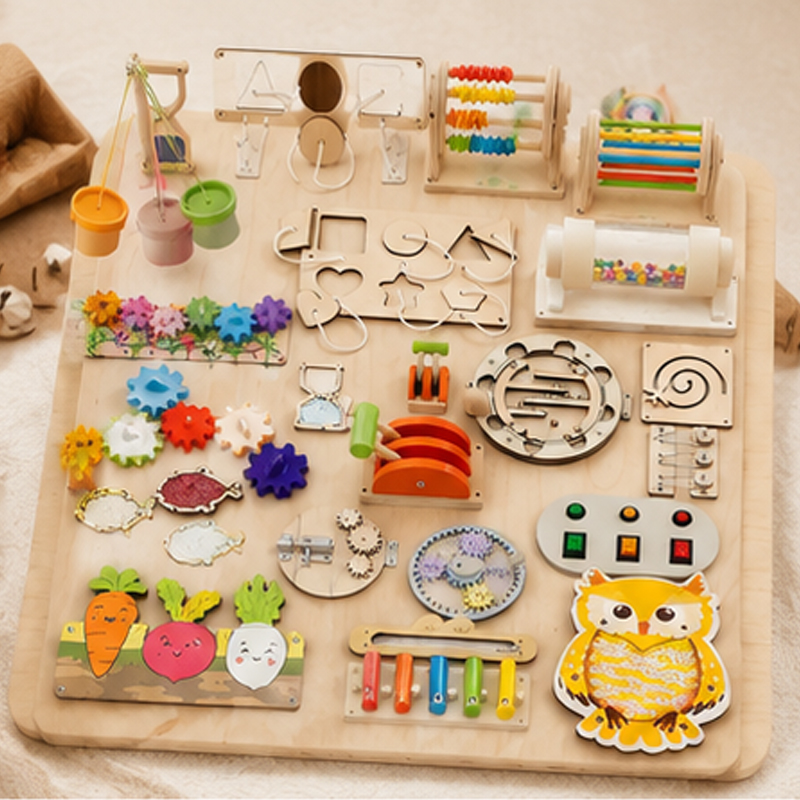 Premium Montessori Busy Board  - Kids Education Activities ulasan dan harga