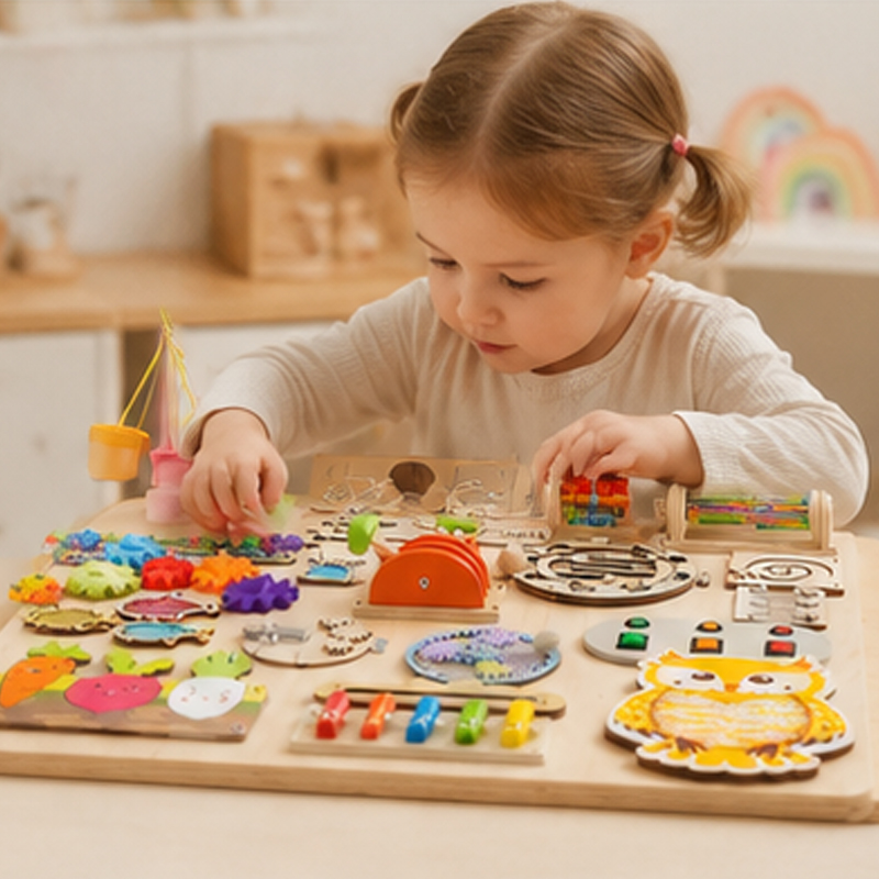 Premium Montessori Busy Board  - Kids Education Activities ulasan dan harga